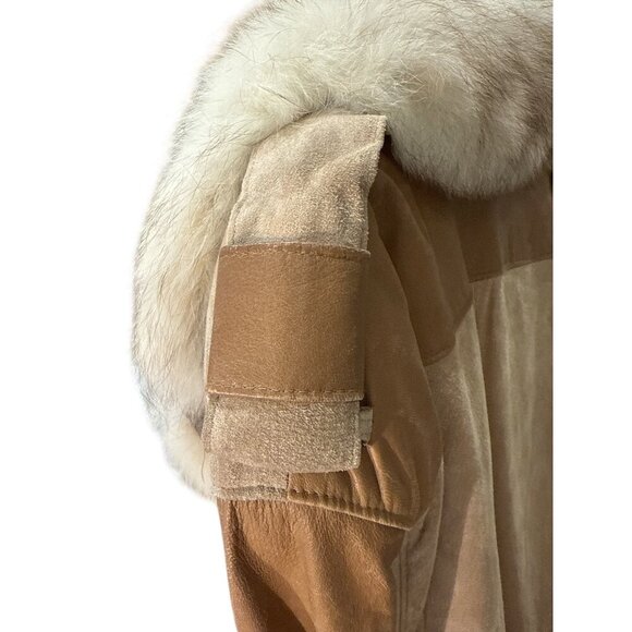 Vintage Sportmaster Faux Suede Long Coat Made in Canada Pre-Owned Good Condition - Picture 7 of 12